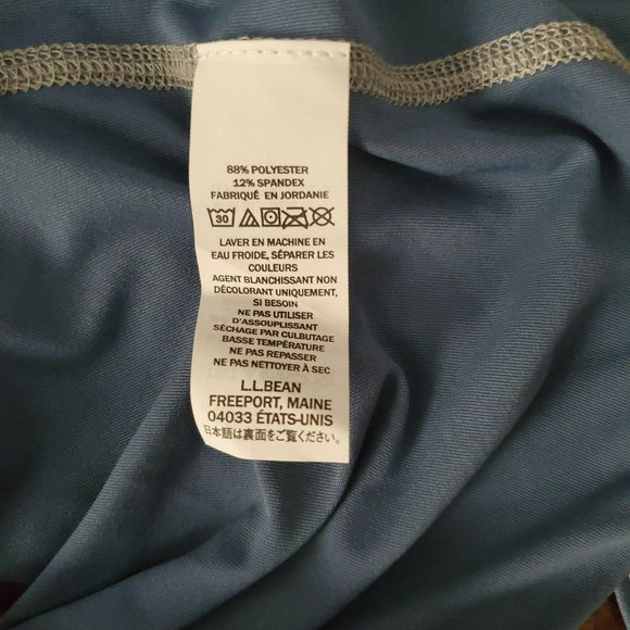 L.L. Bean Men's Swift River Cooling Long Sleeve Rash Guard Regular Size Large - Picture 9 of 12